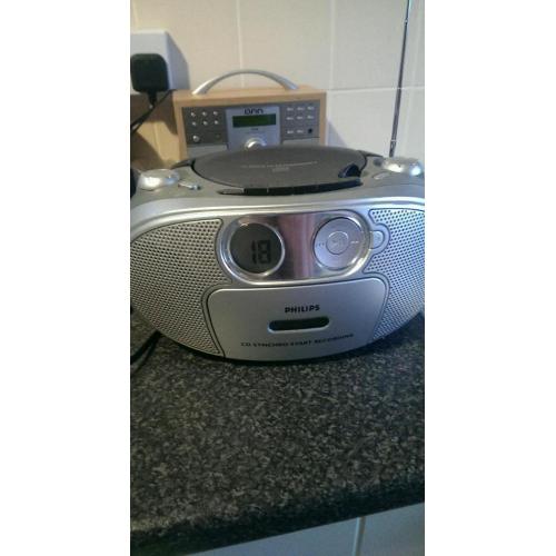 Philips CD, radio, tape player