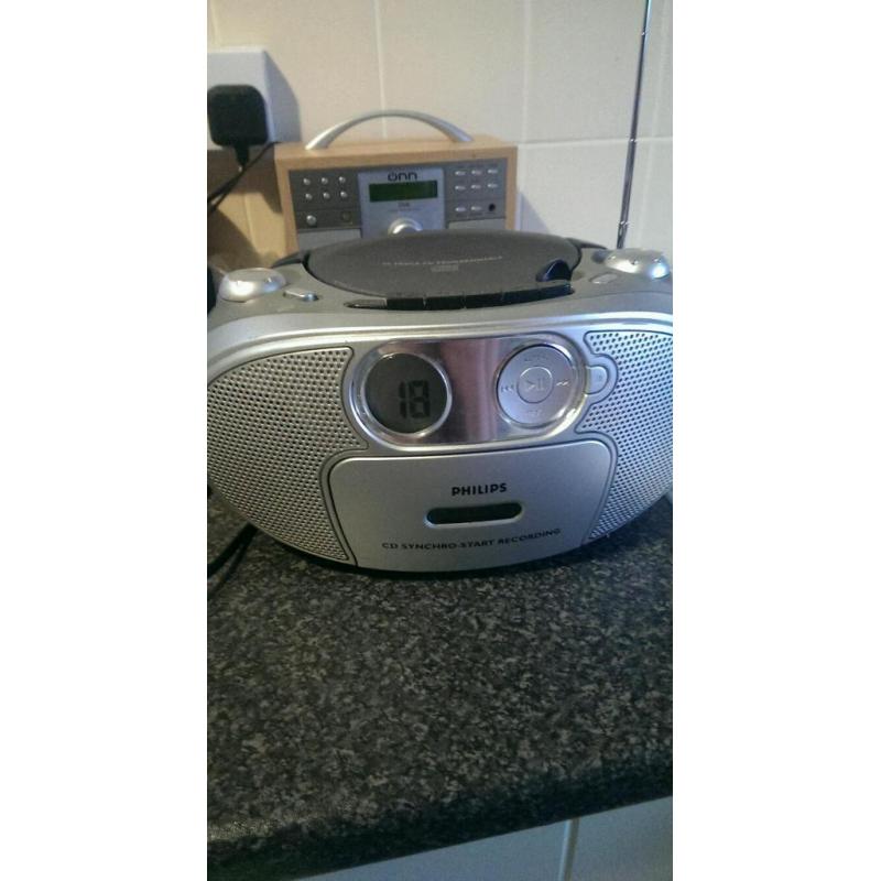 Philips CD, radio, tape player