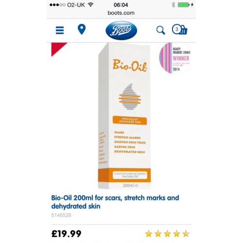 200ml Bio oil. New. Excellent during pregnancy!