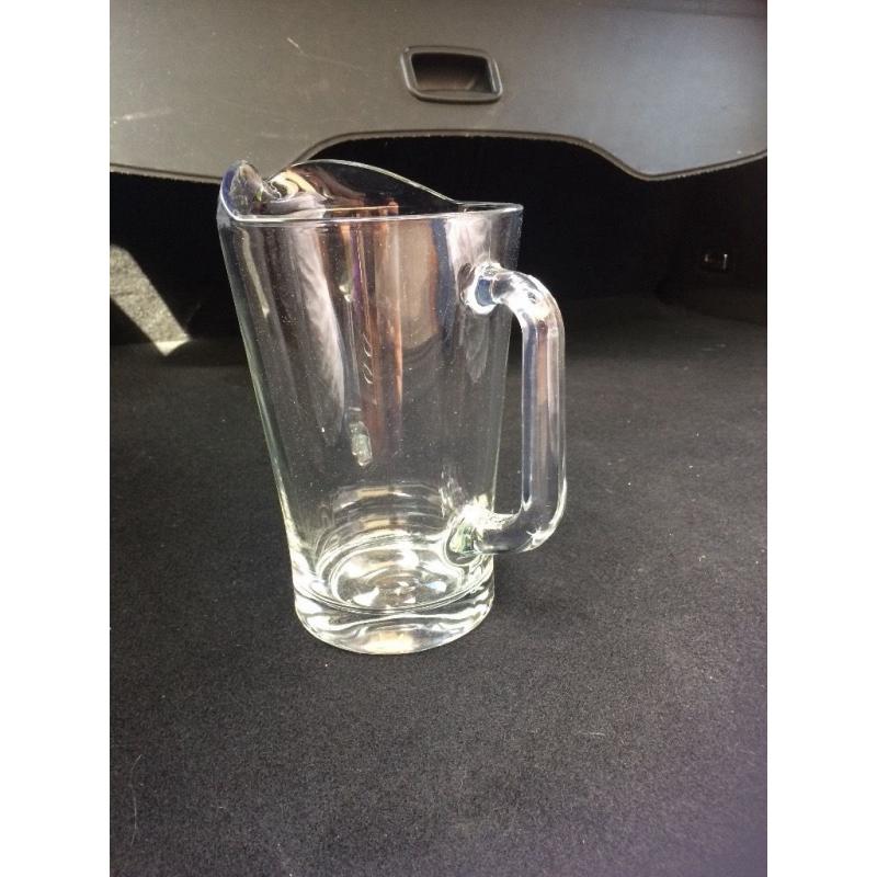 13 glass water jugs/pitchers 1.9 Lt
