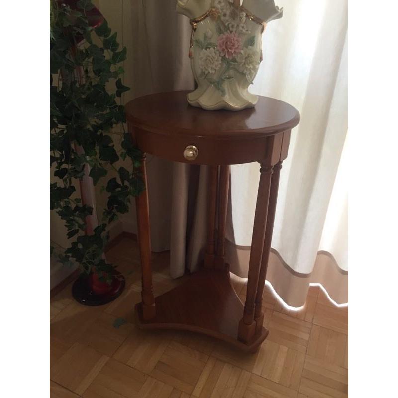 Two wooden tables