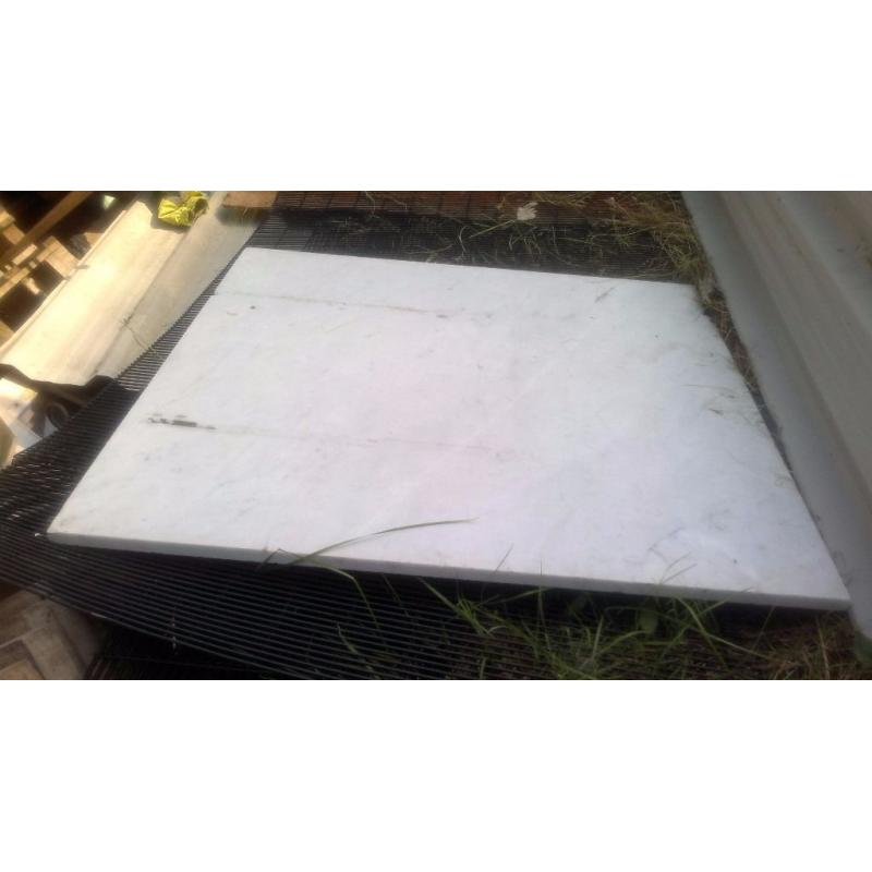 FREE!!! REAL MARBLE FIRE BACKING..GREY/WHITE