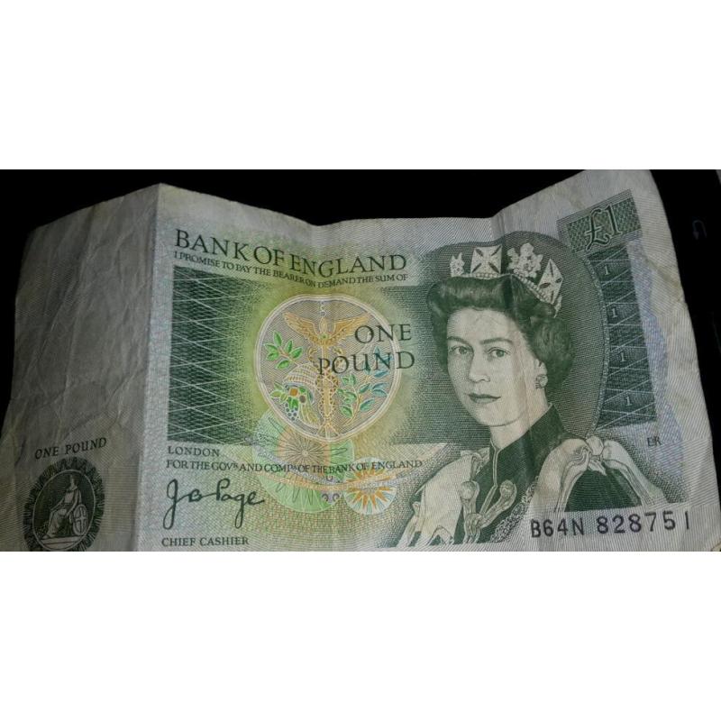 ONE POUND NOTE!!!