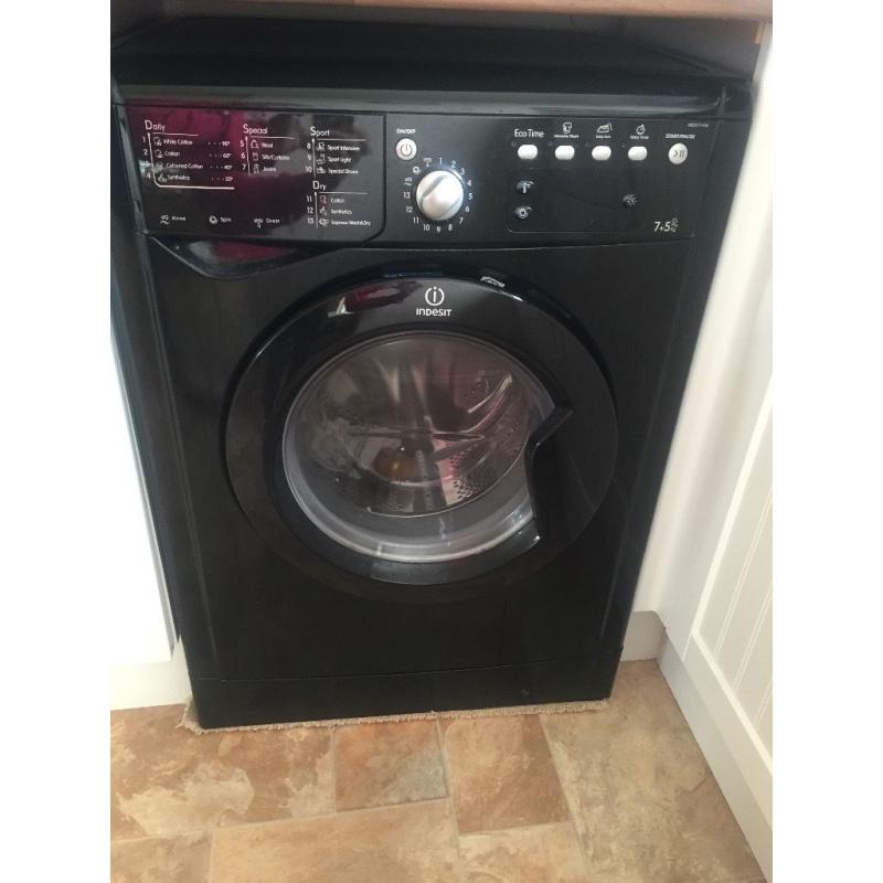 Indesit black washer dryer