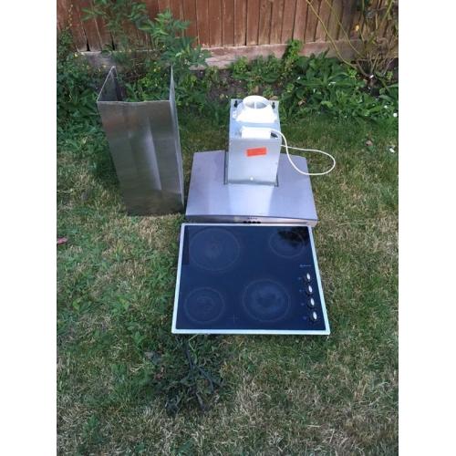 Neff induction hob and extractor fan
