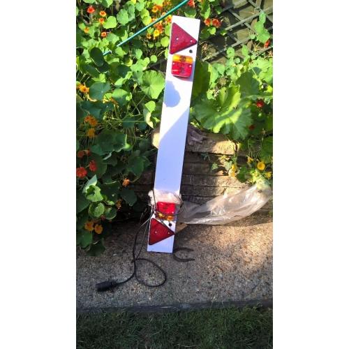 Trailer board, rear lights for a trailer or bike carrier.