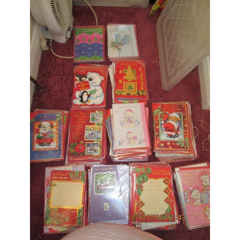 Over 120 Christmas cards