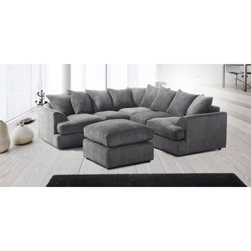 L1VER-P00L DUAL ARM CORNER SOFA WITH ARMREST ON BOTH SIDES - FOOTSTOOL AND 3 2 SEATERS AVAILABLE