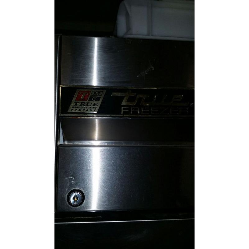 COMMERCIAL used Large Stainless steel Freezer - manufactured by TMC TRUE