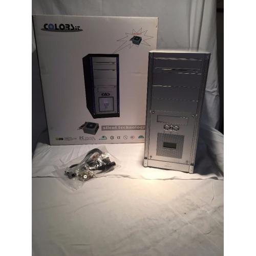 Brand New PC Case ATX With Built in LEDs and Front Temp Gauge