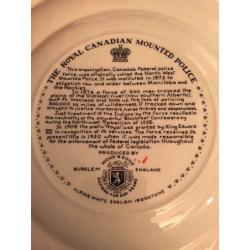 Canadian Mounted Police collector plate is great for a collection.