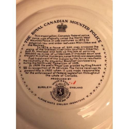 Canadian Mounted Police collector plate is great for a collection.