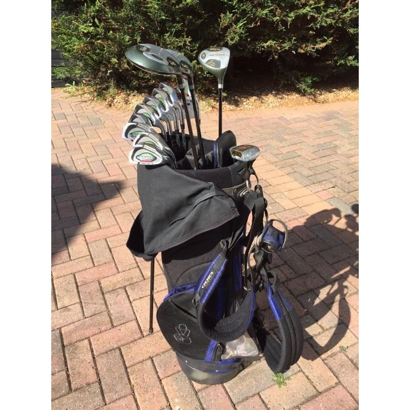Golf Clubs Full Set of Turf Gliders & Bag w/ Extras