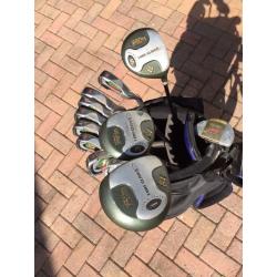 Golf Clubs Full Set of Turf Gliders & Bag w/ Extras