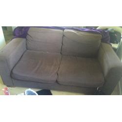 Sofa bed in brown. Need gone tonight/tomorrow morning