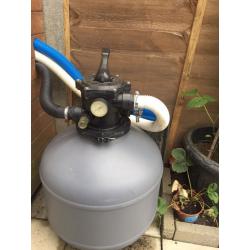 10ft pool electric and solar heated with sand filter