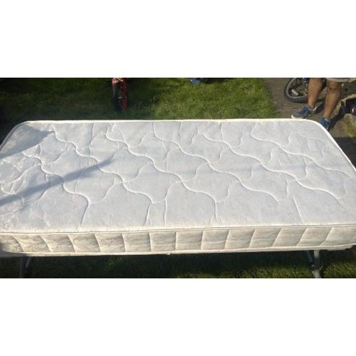 Small single foldable bed with matress like new