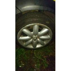 Mini alloy wheels and tyres