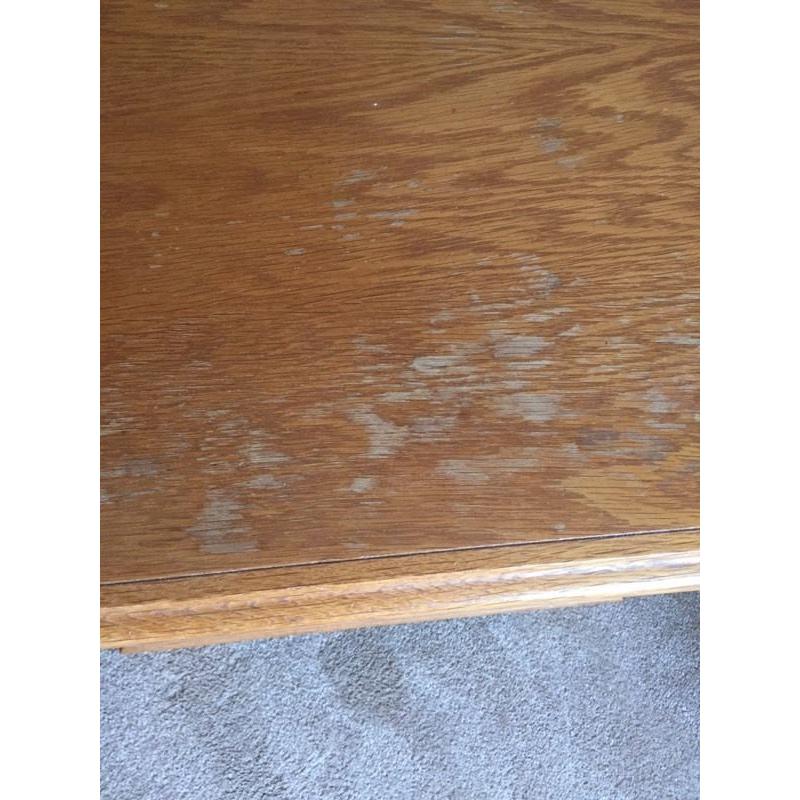Pair of oak side tables