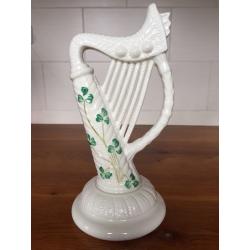 Belleek shamrock harp for sale