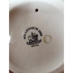 Belleek shamrock harp for sale