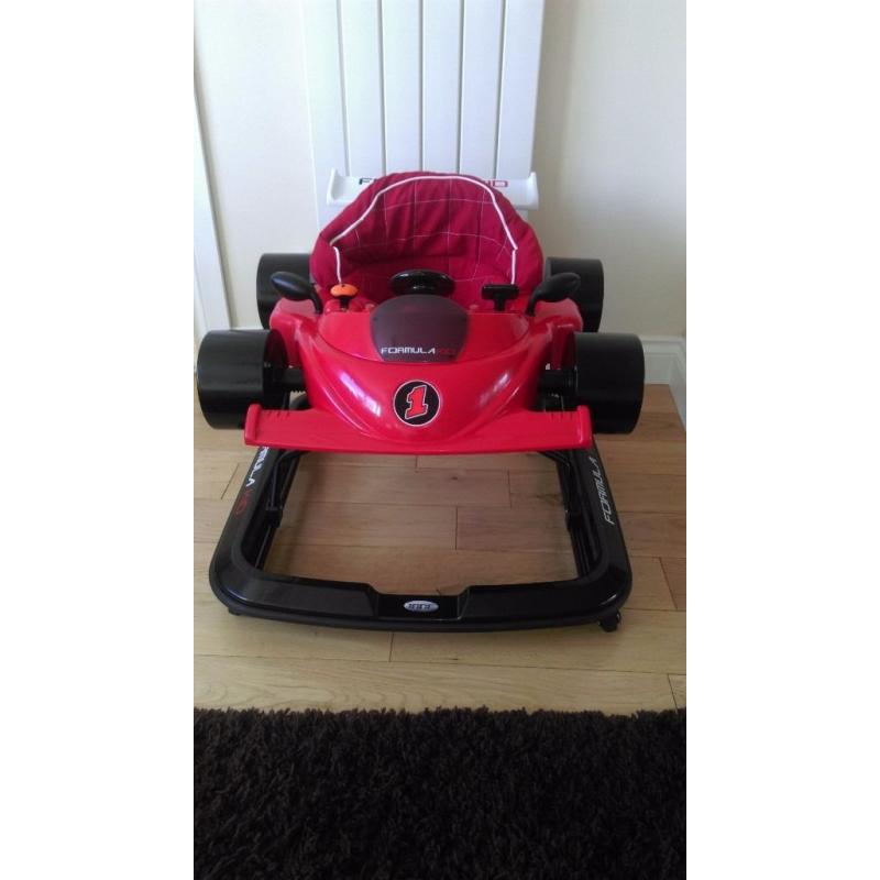 Boys baby walker, as new!