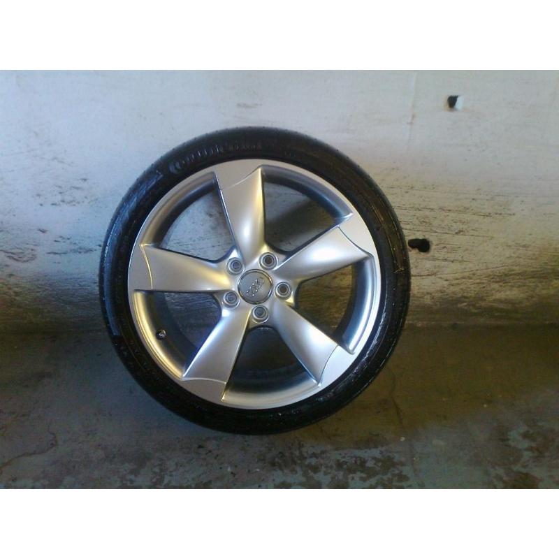 ALLOYS X 4 OF 18 INCH GENUINE AUDI A3 ROTA AND OTHERS FULLY POWDERCOATED INA STUNNING SHADOW CHROME