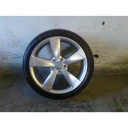 ALLOYS X 4 OF 18 INCH GENUINE AUDI A3 ROTA AND OTHERS FULLY POWDERCOATED INA STUNNING SHADOW CHROME