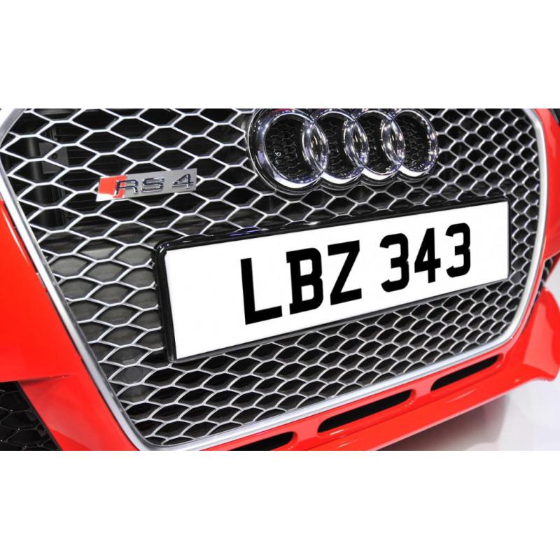 LBZ 343 Old Dateless Personalised Number Plate Audi BMW Ford Golf Mercedes Kia Vauxhall