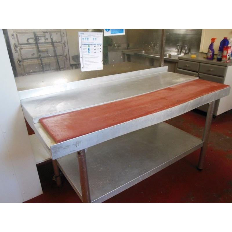 Butchers table with cutting board