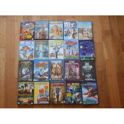 Kids DVD's selection.