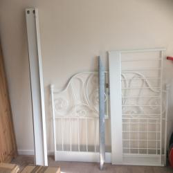 IKEA Leirvik White Double Bed Frame