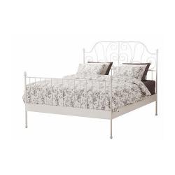 IKEA Leirvik White Double Bed Frame