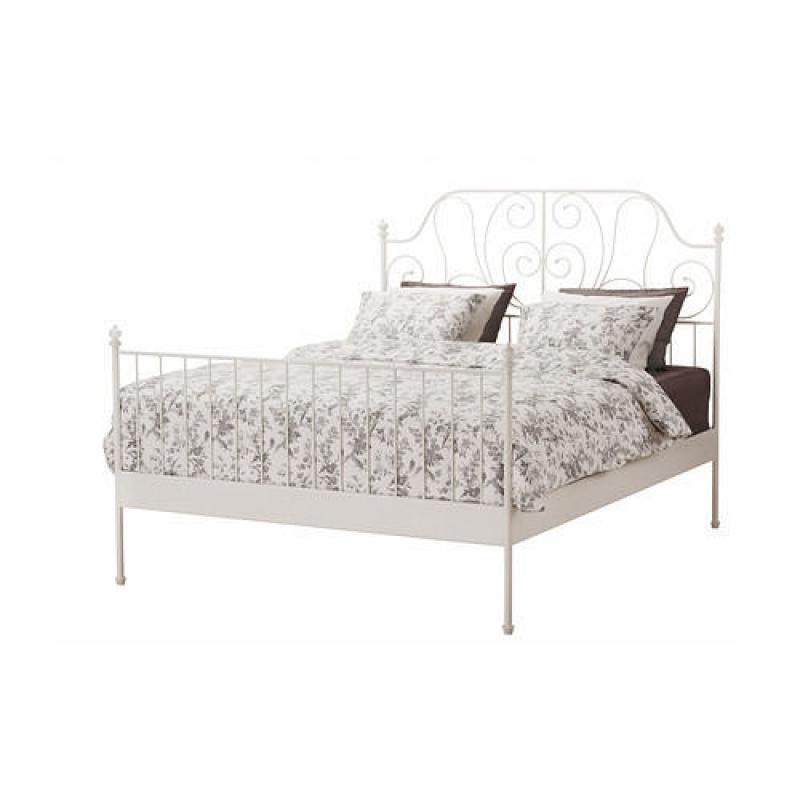 IKEA Leirvik White Double Bed Frame