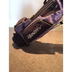 Girls Masters golf clubs and bag
