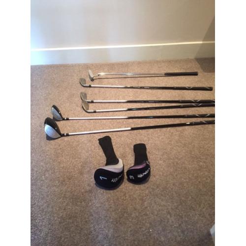 Girls Masters golf clubs and bag