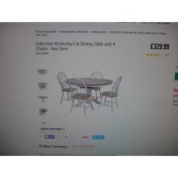 FOR SALE - EXTENDING DINING TABLE + 2 CHAIRS