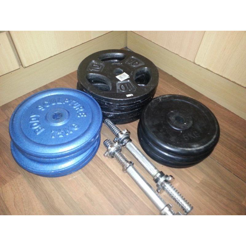 90kg cast iron weights
