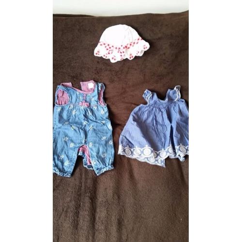 0-3 months girls clothes variety 9 items including M&S, Hello Miffy & Mini Club (Boots)