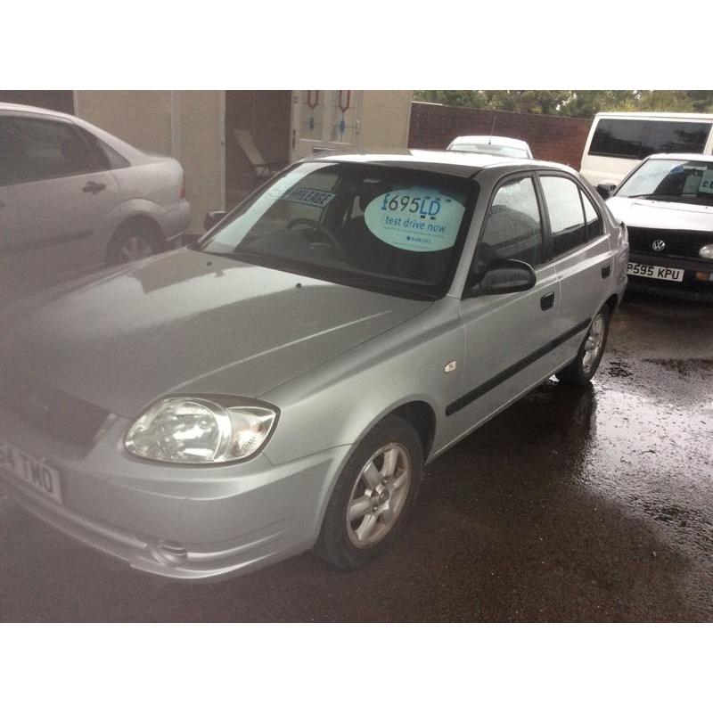 2004 Hyundai Accent 1.6 GSI-2 owners-82,000-12 months mot-fantastic driver and reliable