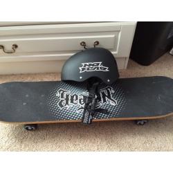 Skateboard & Helmet