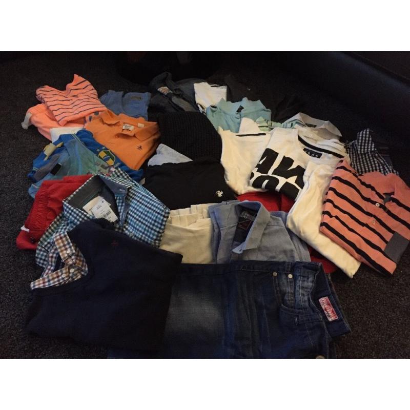 Boys clothes age 11-12 bag of 28 items