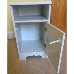 White bedside cabinet