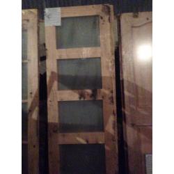 Pine and mahogany doors