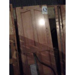 Pine and mahogany doors