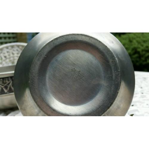 Pewter items with detailing