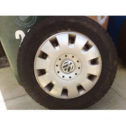 Winter tyres (nord frost) and steel wheels for VW t5