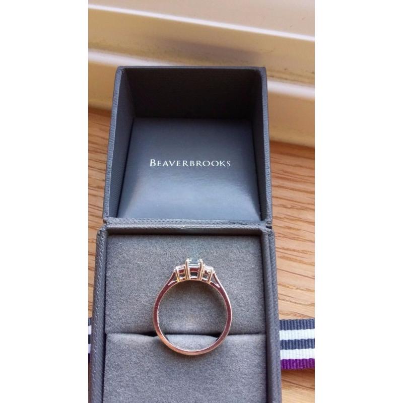 Beautiful White Gold Sapphire and Diamond Ring