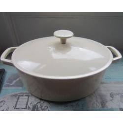 Cast iron casserole dish