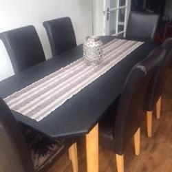 table and chairs